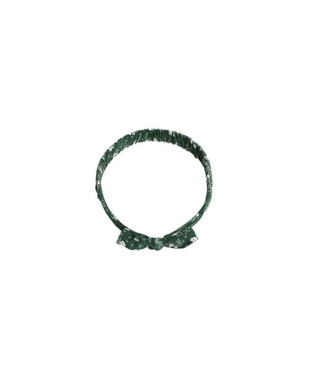 BABY BOW HEADBAND || GREEN DITSY