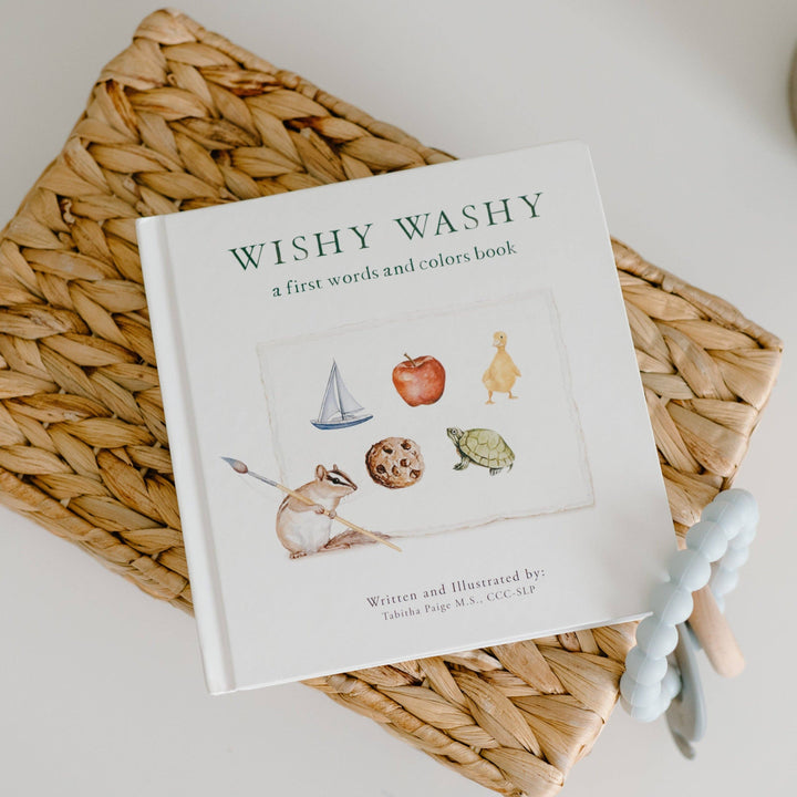 WISHY WASHY || A BOARD BOOK OF FIRST WORDS AND COLORS