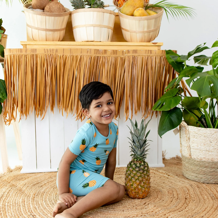 SHORT SLEEVE PAJAMAS || PINEAPPLE