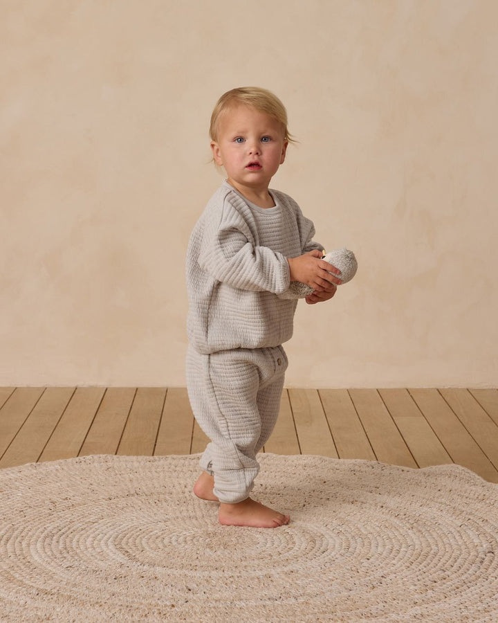 TEXTURED SWEAT SET || FROST