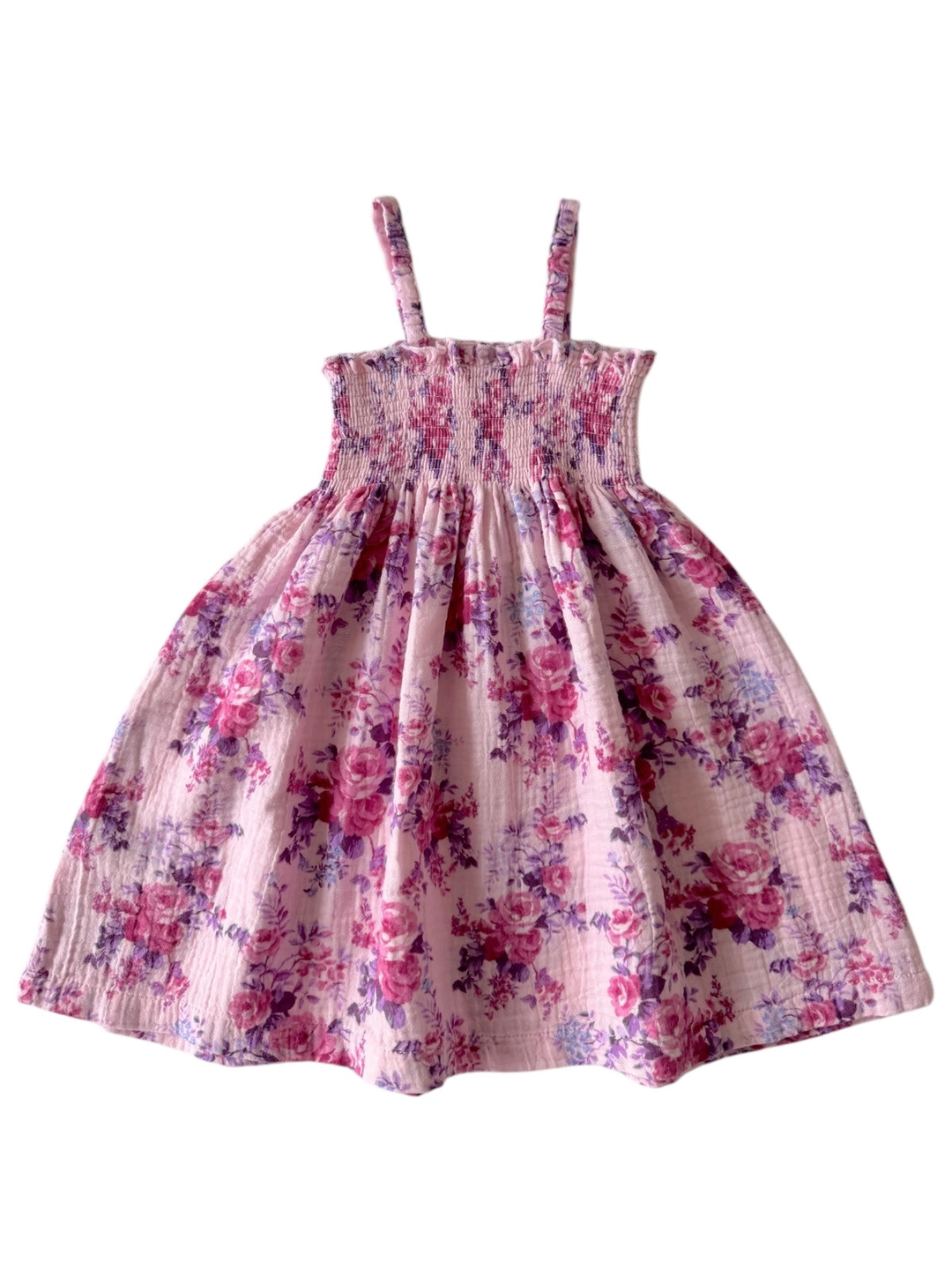 MUSLIN SMOCKED TUBE DRESS || VIOLET ROSE