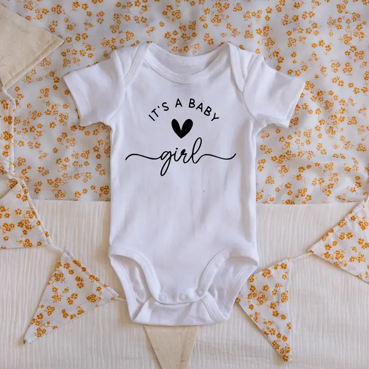 IT'S A BABY GIRL ONESIE