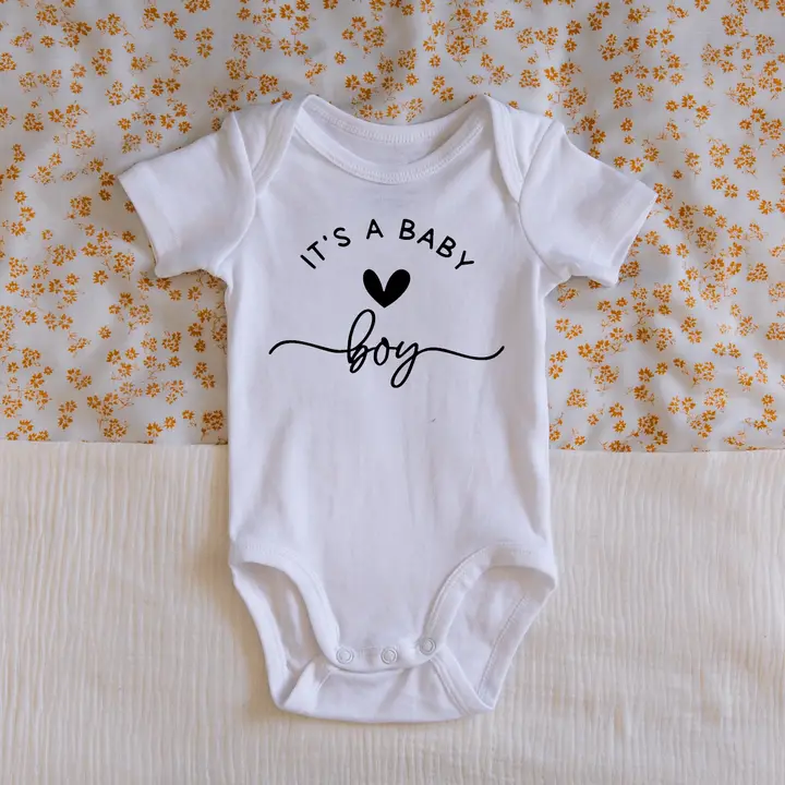 IT'S A BABY BOY ONESIE