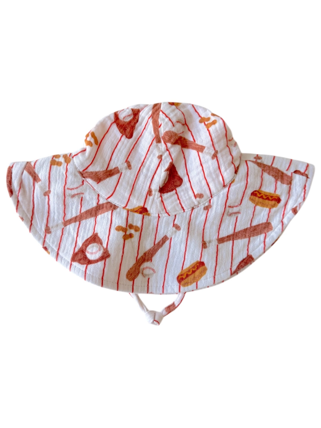 MUSLIN WIDE BRIM SUNHAT || BASEBALL GAME