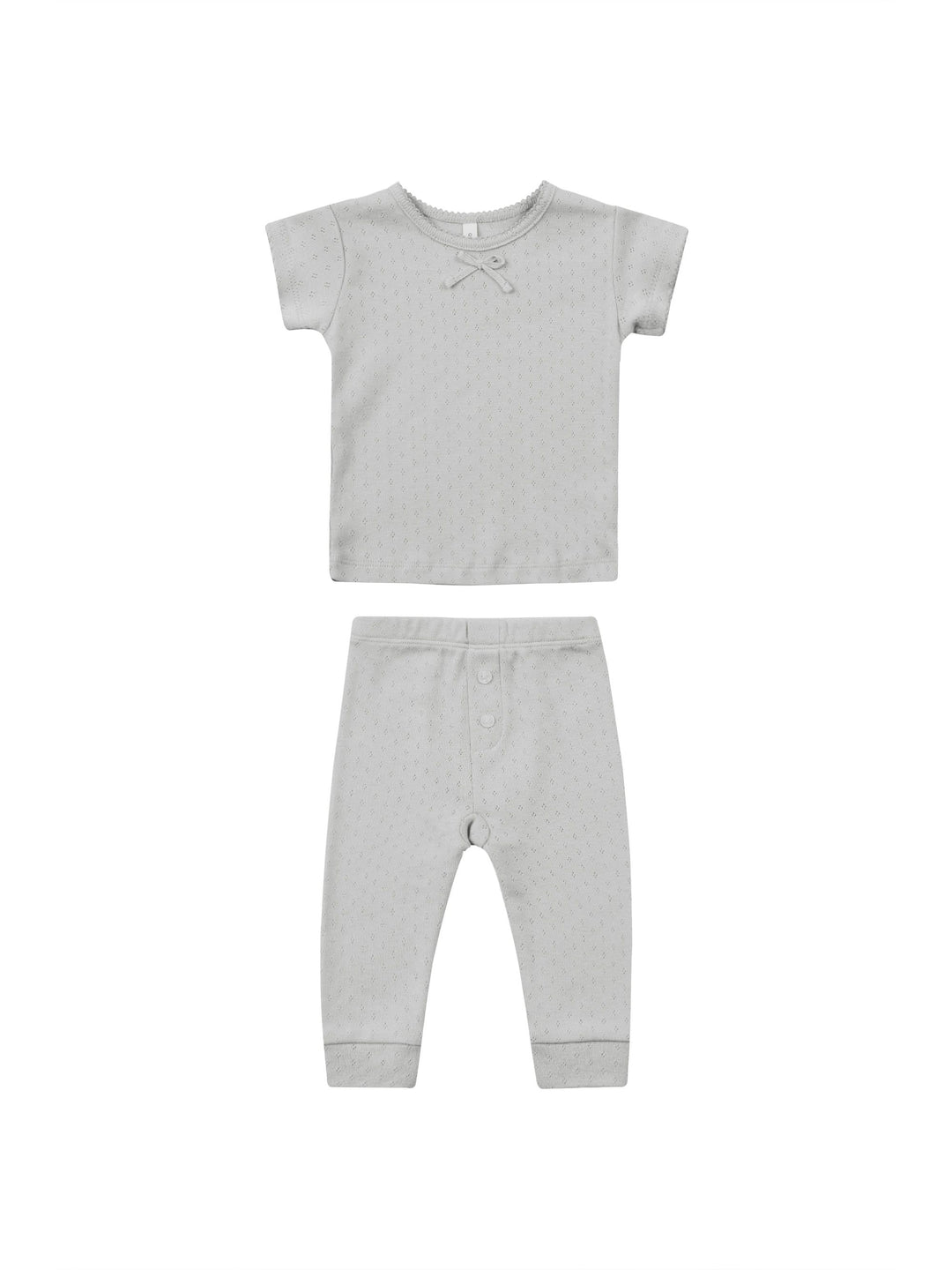 POINTELLE TEE + LEGGING || CLOUD