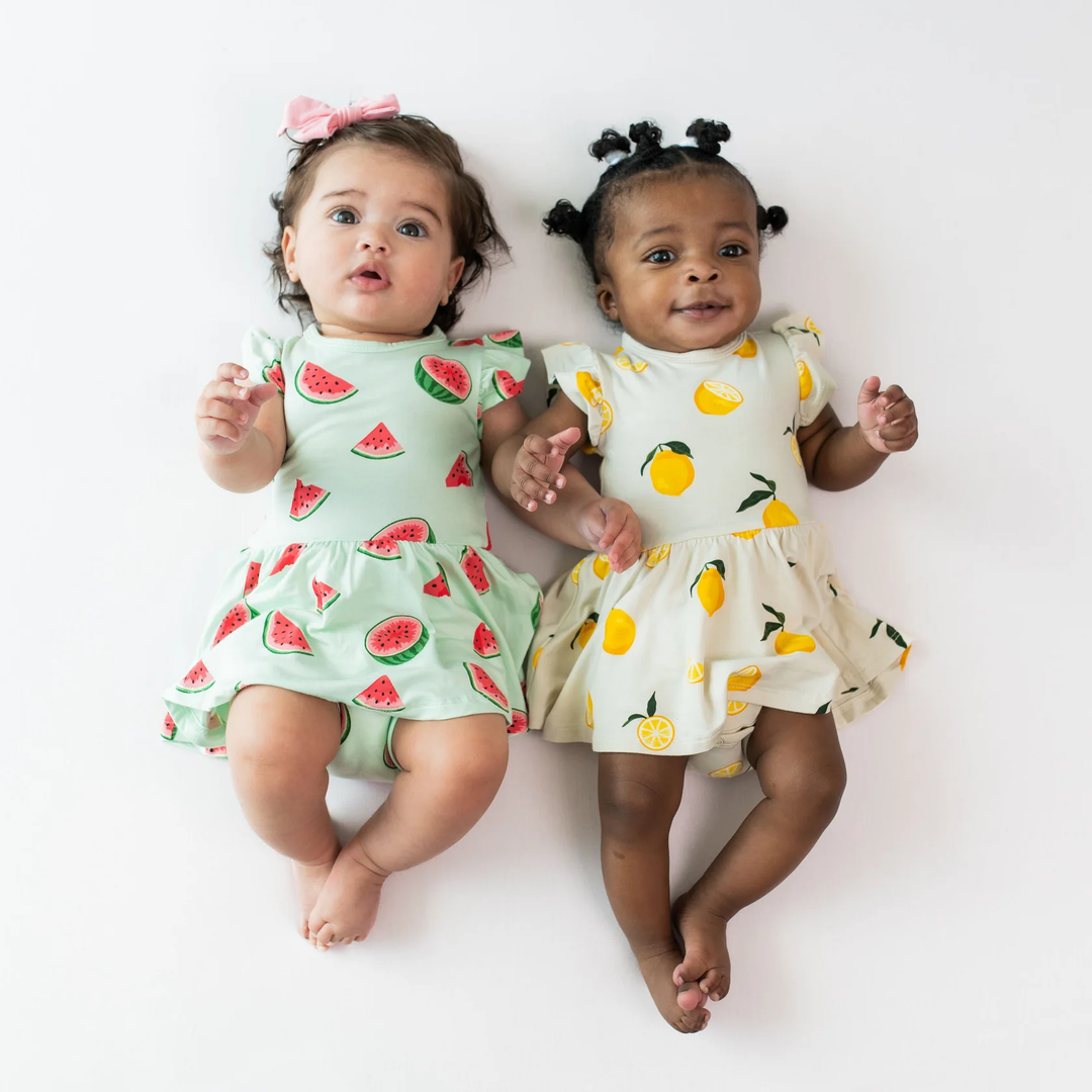 TWIRL BODYSUIT DRESS || WATERMELON