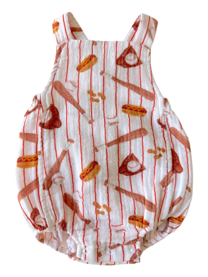 MUSLIN RETRO SUNSUIT || BASEBALL GAME