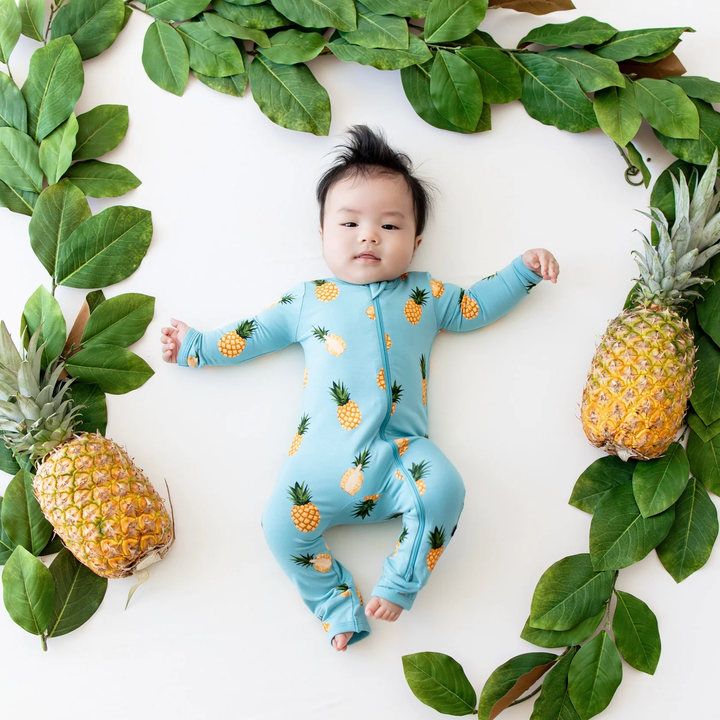 ZIPPERED ROMPER || PINEAPPLE