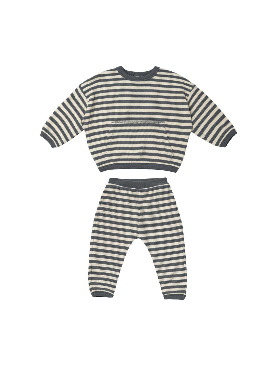 WAFFLE SWEATER+PANT SET