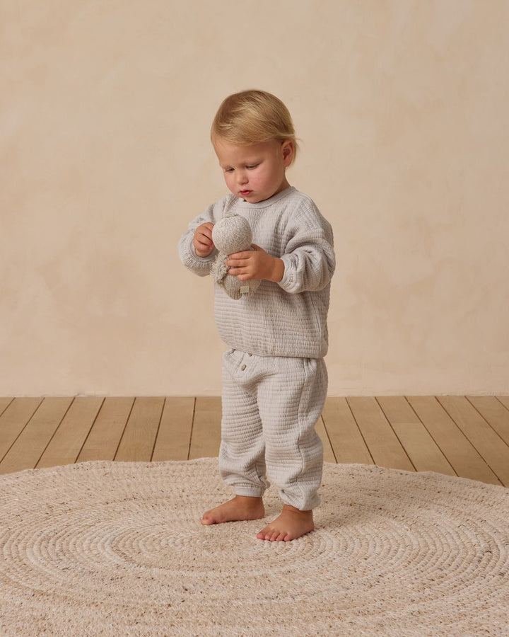 TEXTURED SWEAT SET || FROST