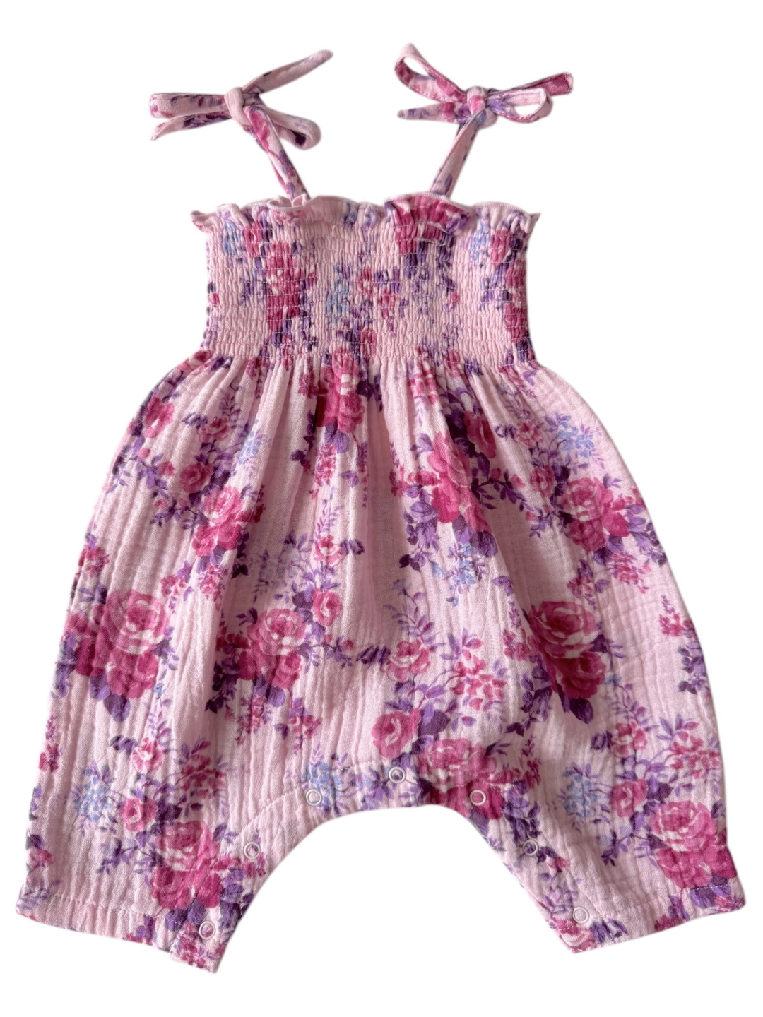 MUSLIN SMOCKED JUMPSUIT || VIOLET ROSE