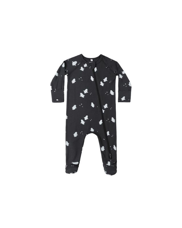 BAMBOO ZIP FOOTIE || GHOSTS