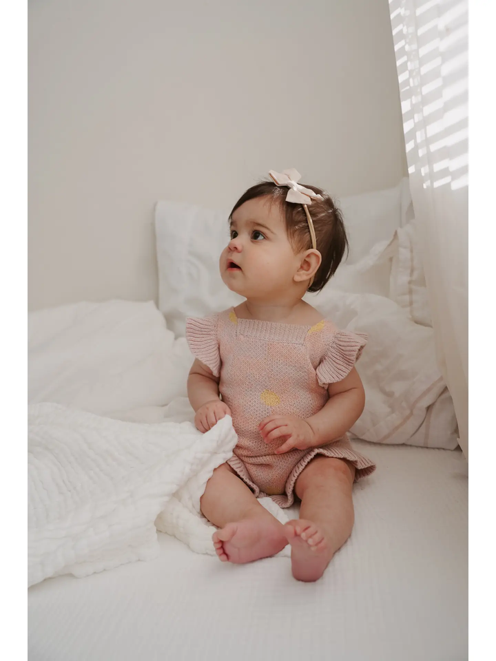 SPRING BLOOMS ROMPER || LIGHT PLUM