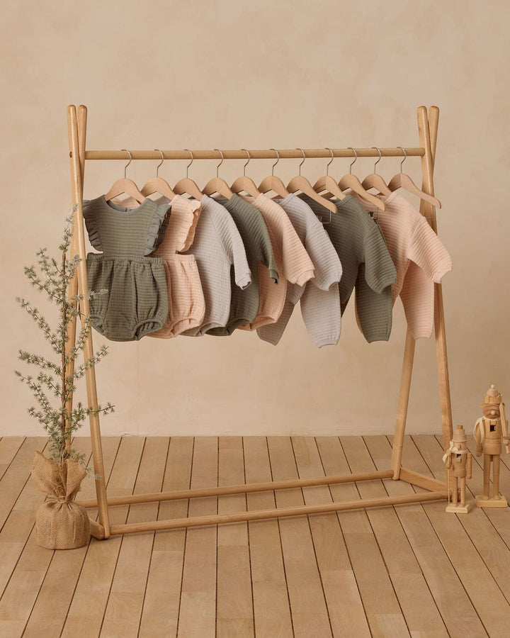 RUFFLE BUBBLE ROMPER || FOREST
