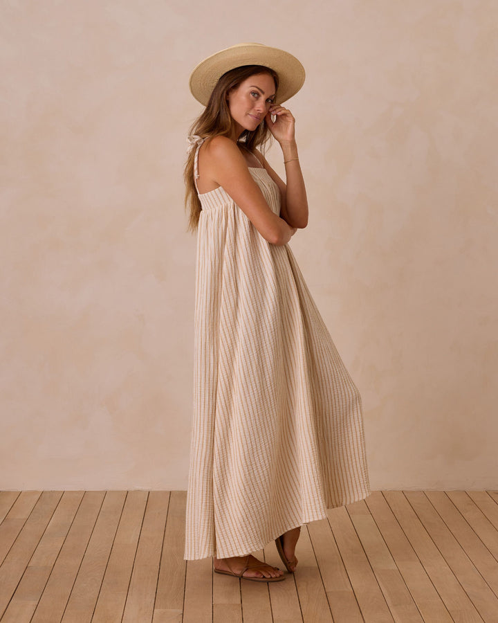 MALEA DRESS | MARIGOLD STRIPE