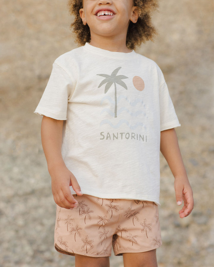 RAW EDGE TEE || SANTORINI