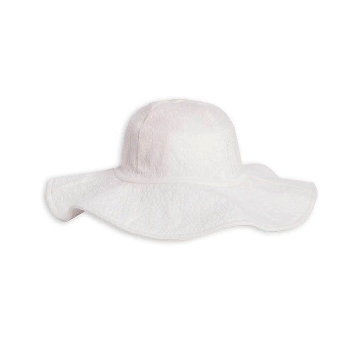 SEERSUCKER SUN HAT || COCONUT
