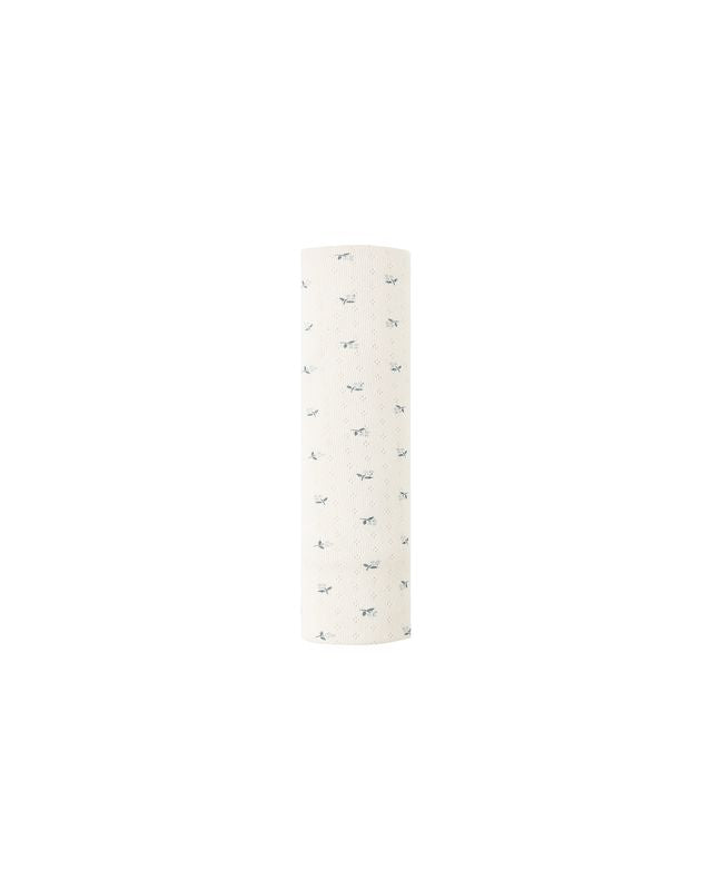 POINTELLE BABY BLANKET || BLUE DITSY