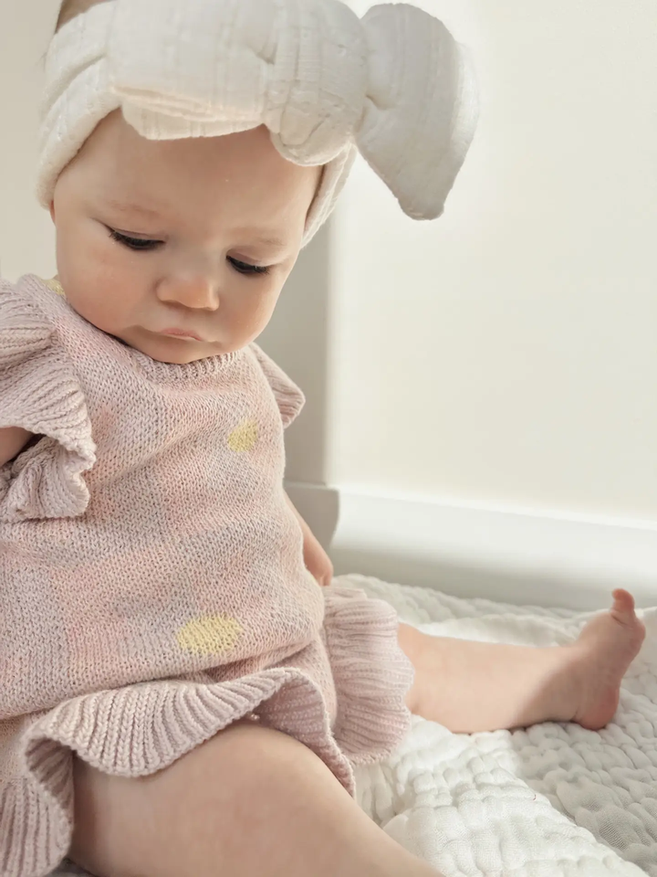 SPRING BLOOMS ROMPER || LIGHT PLUM