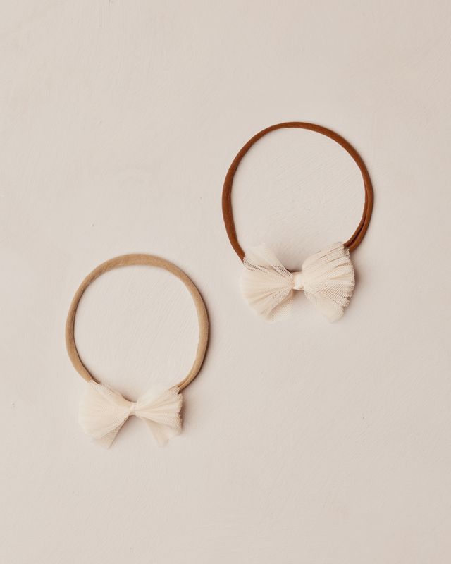 FLUTTER TULLE HEADBAND || ANTIQUE
