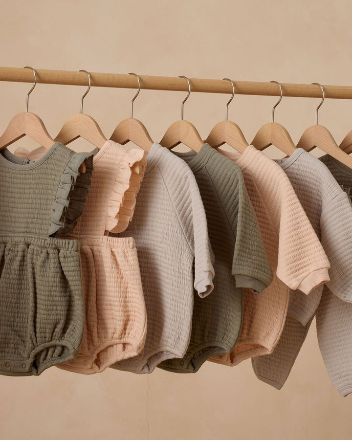 HENLEY BUBBLE ROMPER || FOREST
