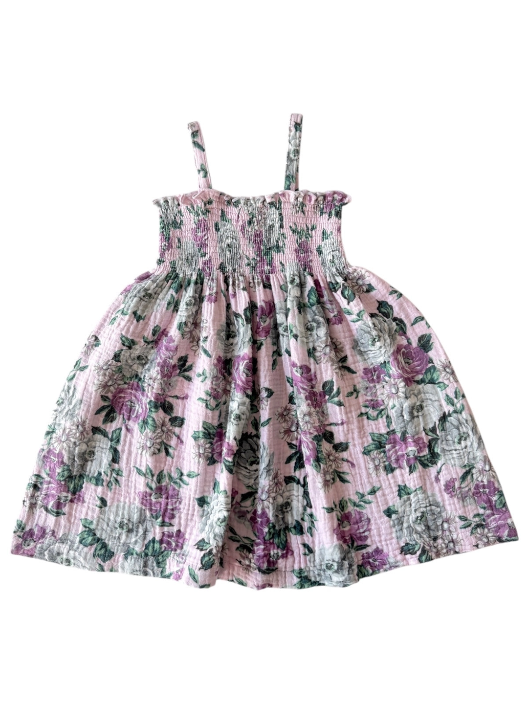 MUSLIN SMOCKED TUBE DRESS || BLISSFUL BLOSSOMS