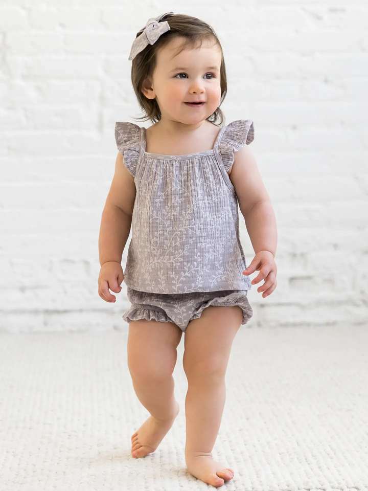 ORGANIC SUKI MUSLIN TANK SET || LUCIA FLORAL