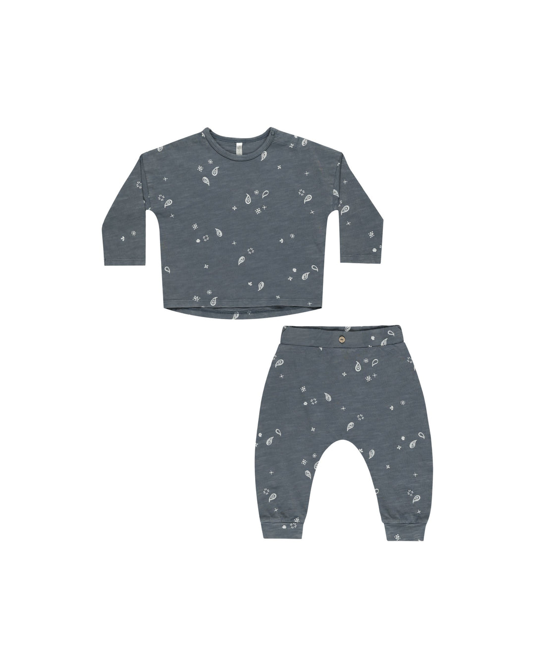 LONG SLEEVE TEE + PANT SET || PAISLEY