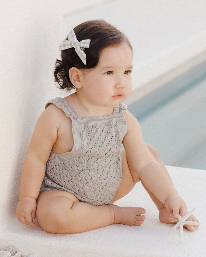 CROCHET ROMPER || SEAFOAM