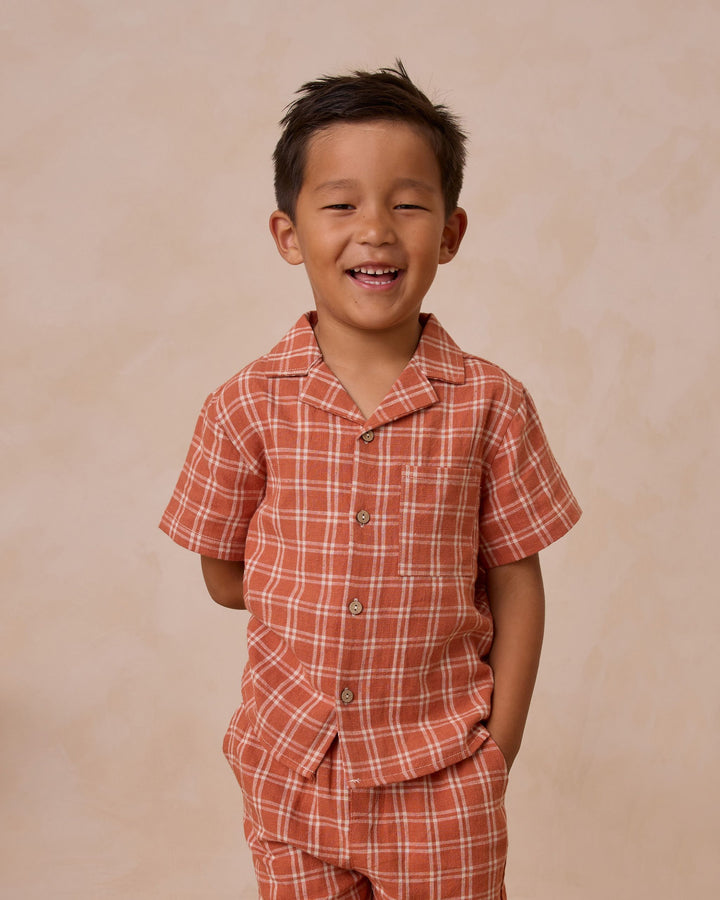 PERRY SHORT || POPPY CHECK
