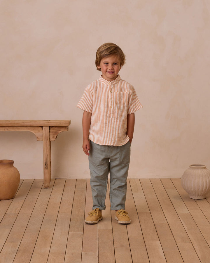 MASON SHIRT || GRAPEFRUIT STRIPE
