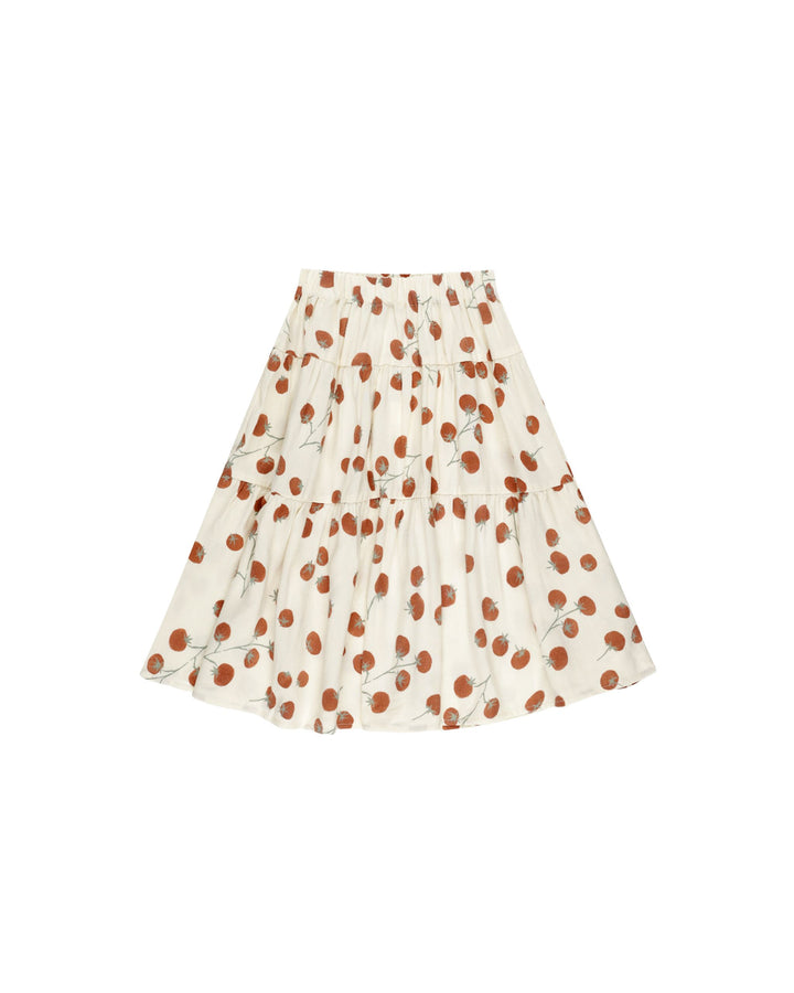 TIERED MIDI SKIRT || TOMATOES
