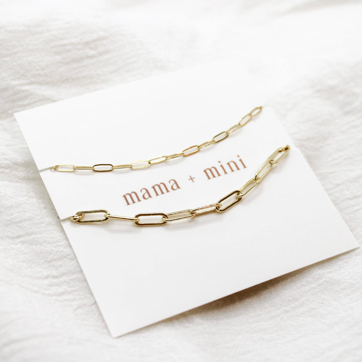 Mama + Mini Bracelet Set | 14k gold filled