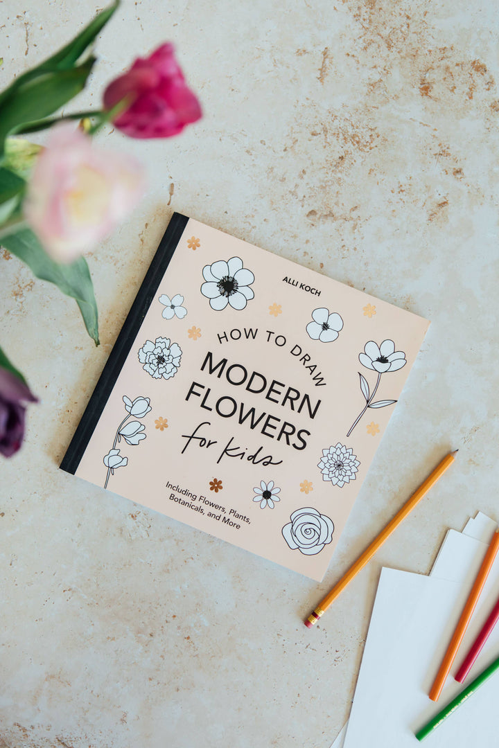 how to draw || modern flowers
