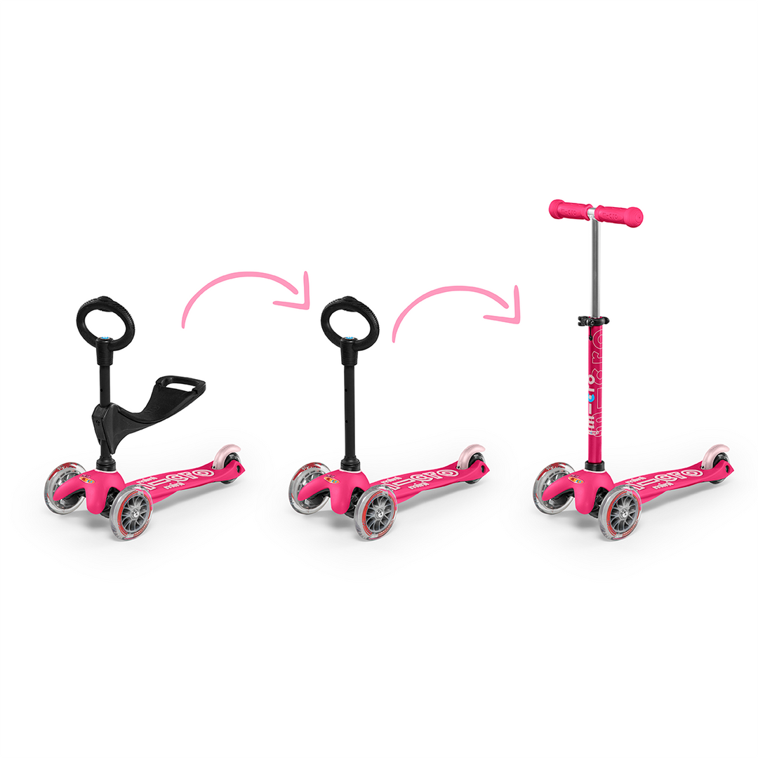 micro mini 3-in-1 scooter || pink