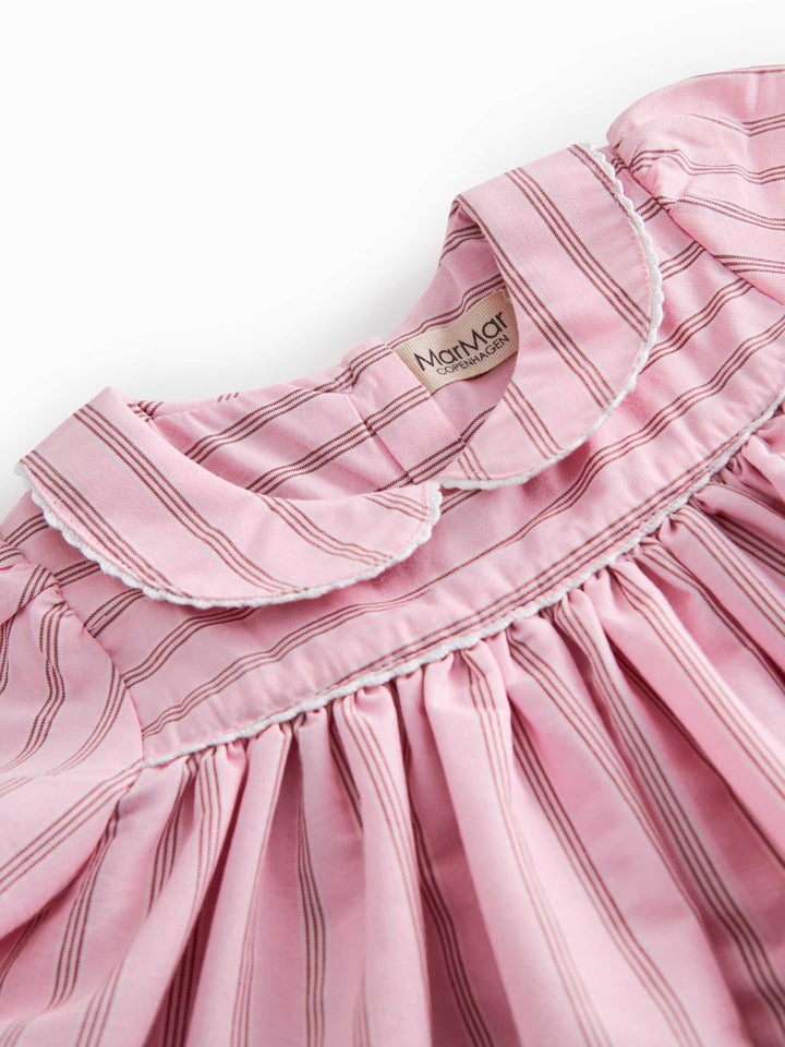 DULLA DRESS || BONBON PINK STRIPES