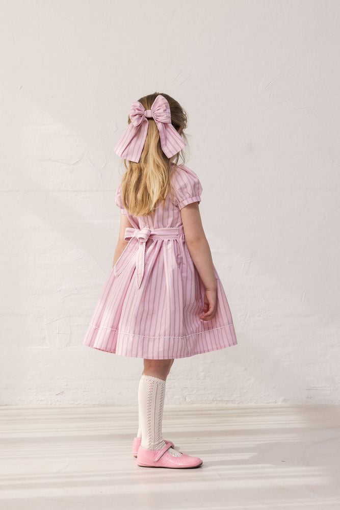 DARCEL DRESS || BONBON PINK STRIPES
