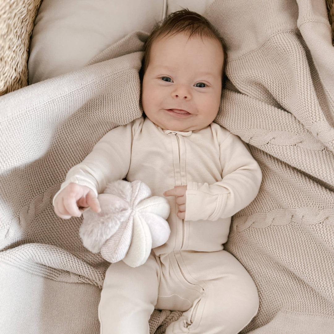 MONTESSORI RATTLE BALL || BLUSH