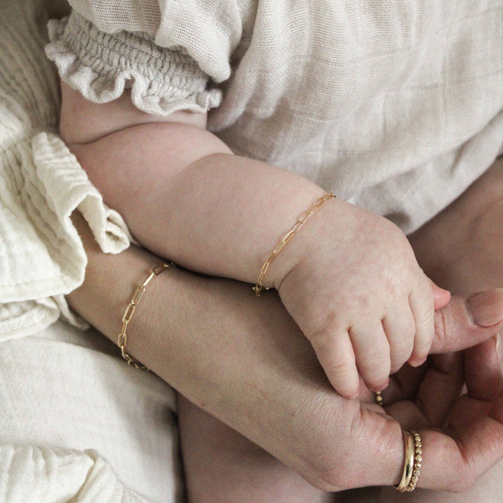 Mama + Mini Bracelet Set | 14k gold filled