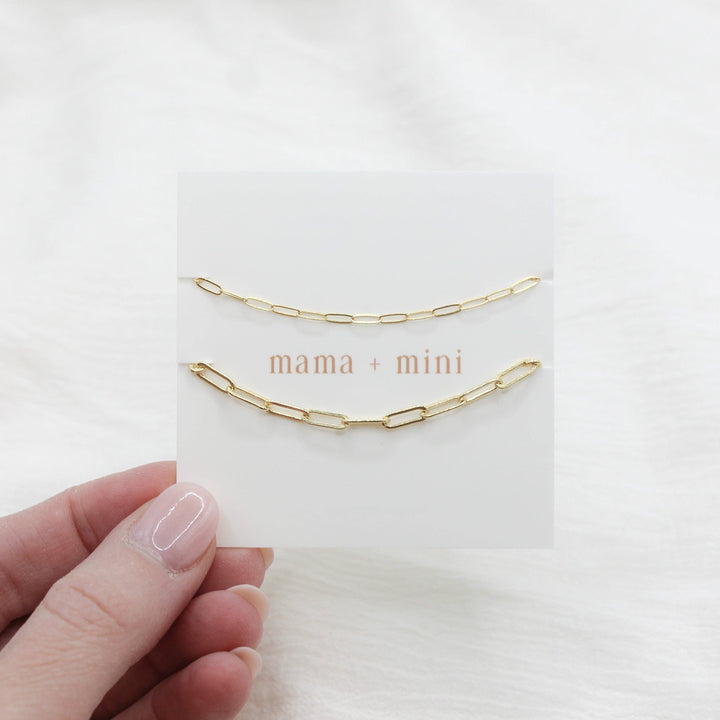 Mama + Mini Bracelet Set | 14k gold filled