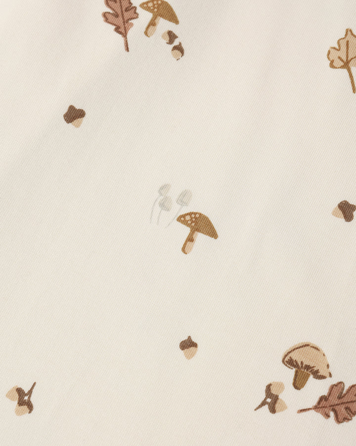 BAMBOO BABY GOWN + HAT SET || WOODLAND