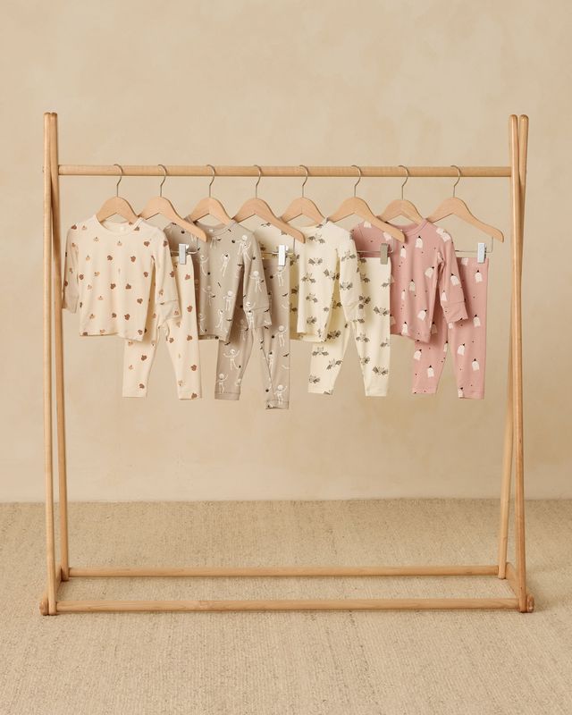 BAMBOO PAJAMA SET || PINK GHOSTS