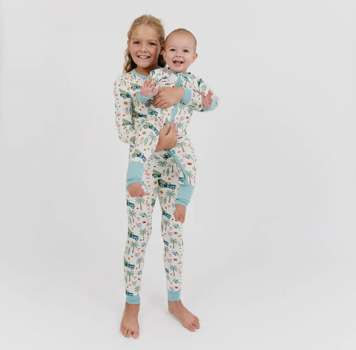 BAMBOO BABY PAJAMAS || COASTAL CHRISTMAS