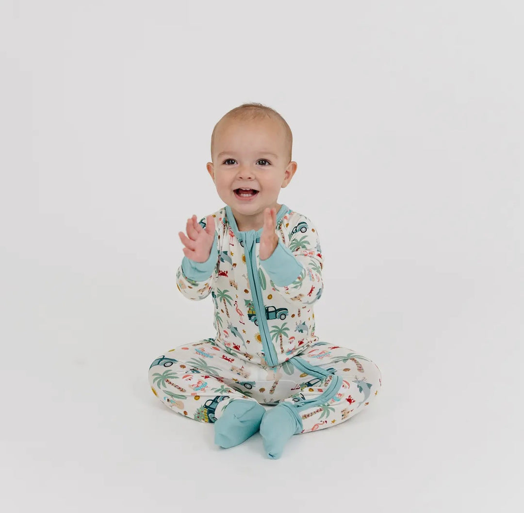 BAMBOO BABY PAJAMAS || COASTAL CHRISTMAS