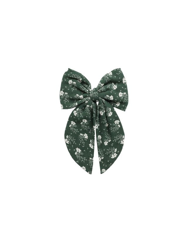 OVERSIZED BOW || GREEN DITSY