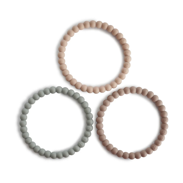 PEARL TEETHER BRACELET|| CLARY SAGE, TUSCANY, DESERT SAND