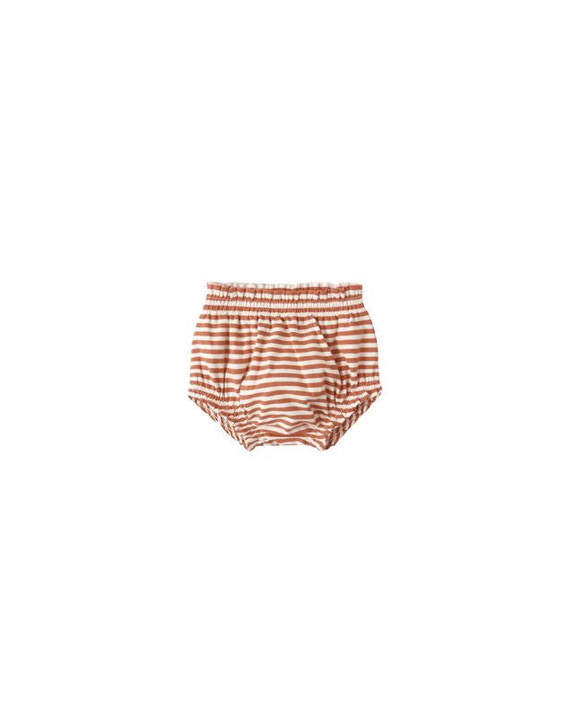 GATHERED BLOOMER || POPPY STRIPE