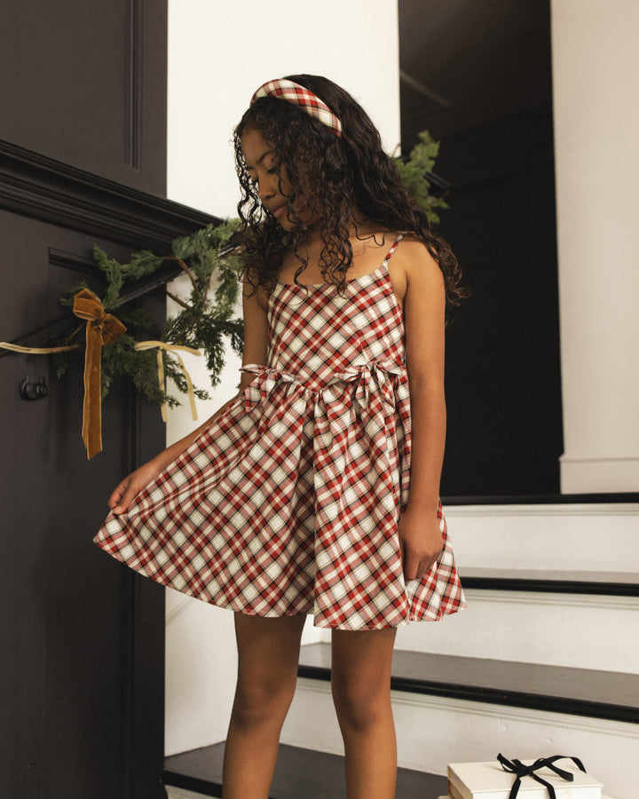 betsy dress || holiday tartan