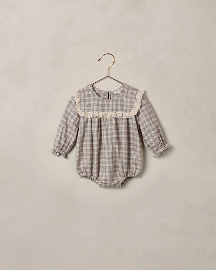 noelle romper || fall plaid