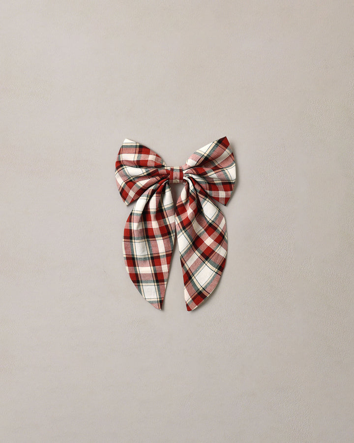 everly bow || holiday tartan